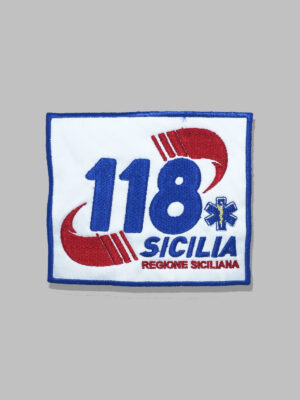 Patch ricamata "118 Sicilia"
