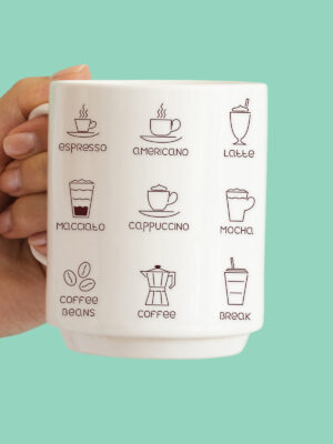 Tazza "Tipi di caffè"