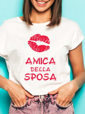 T-shirt "Amica della sposa"