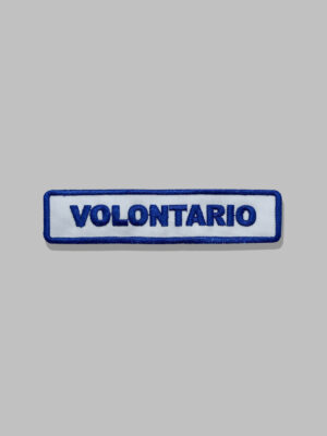 Patch ricamata "volontario"