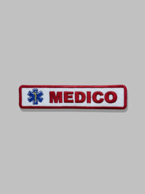 Patch ricamata "medico con croce"