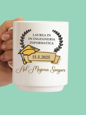 Tazza "Laurea ad majora semper"
