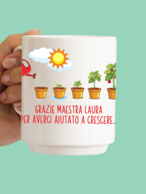 Tazza "Grazie maestra crescere"