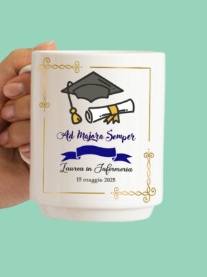 Tazza "Laurea con cornice"