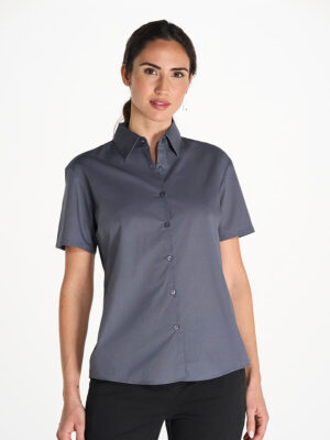 Camicia Donna Manica Corta Popeline