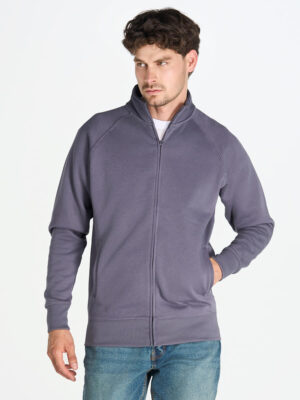 Felpa Unisex Zip Intera Premium